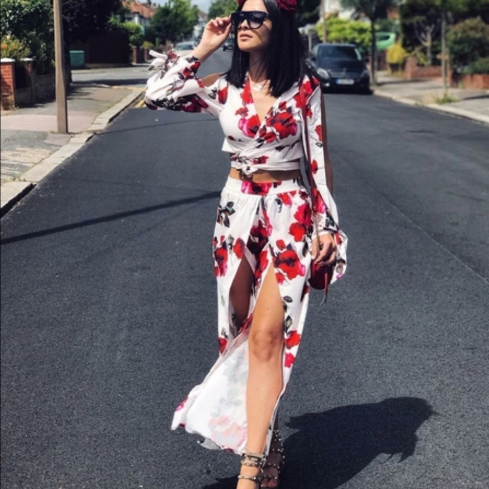 BNWT Floral long sleeve Co-ord XS